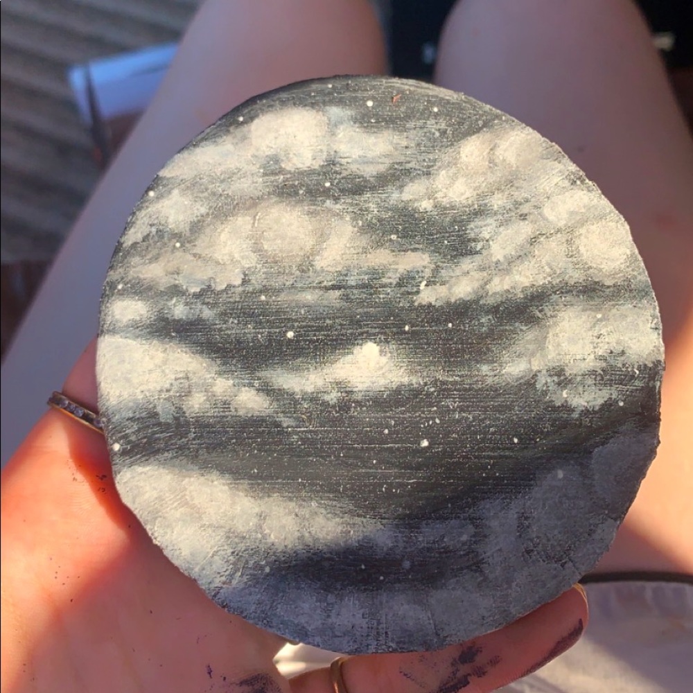 cloudy night painting